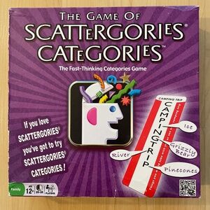 The game of Scattergories Catagories